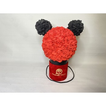 Beauty And The Beast Mickey Red Roses 25cm